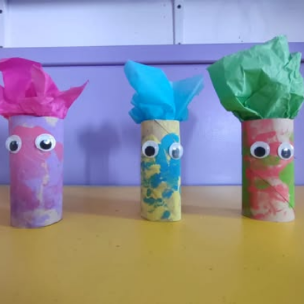 manualidad con rollo de papel